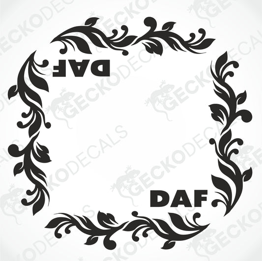 DAF SIDE WINDOW DECALS