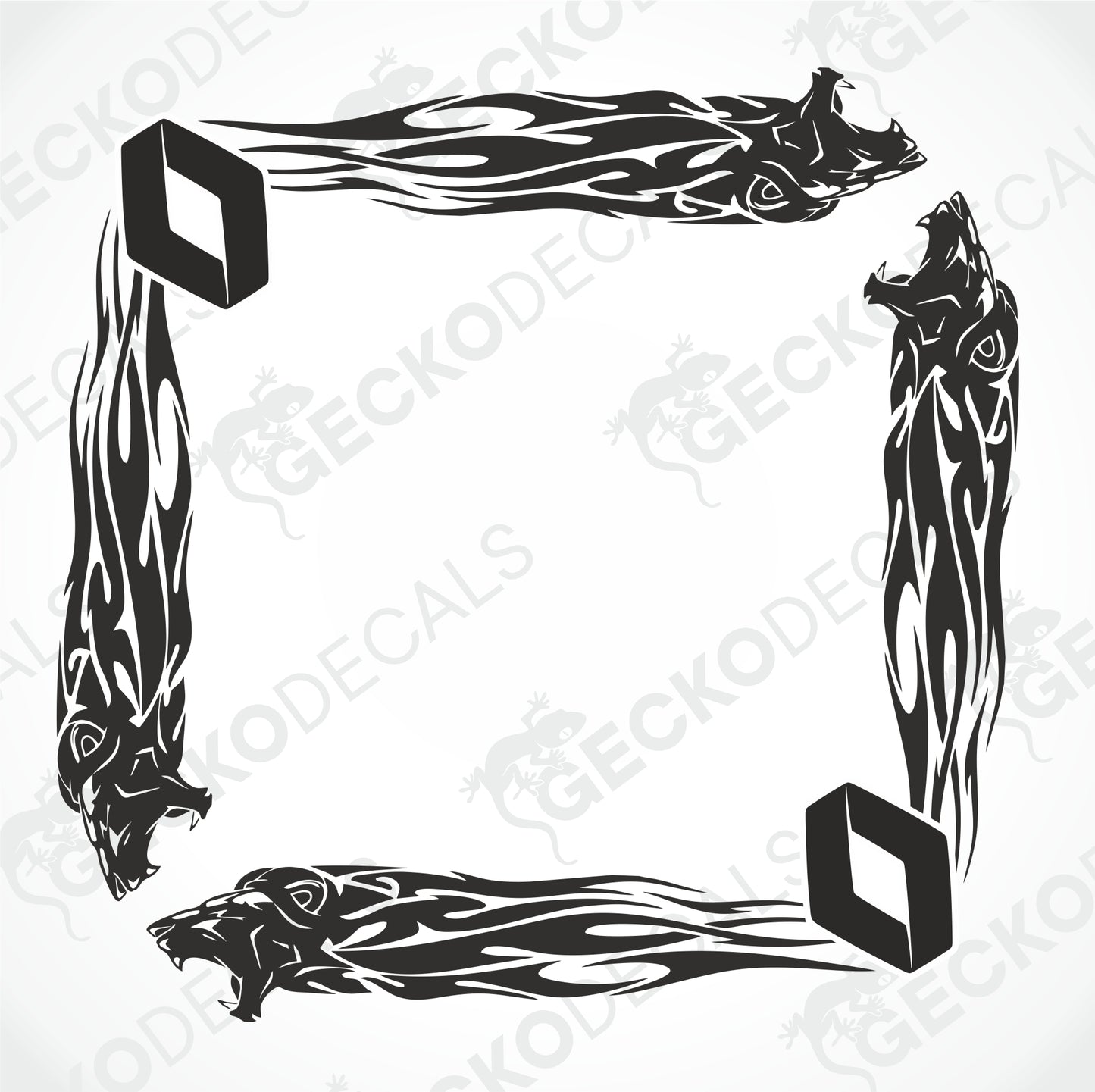 RENAULT LION TRIBAL SIDE WINDOW DECALS