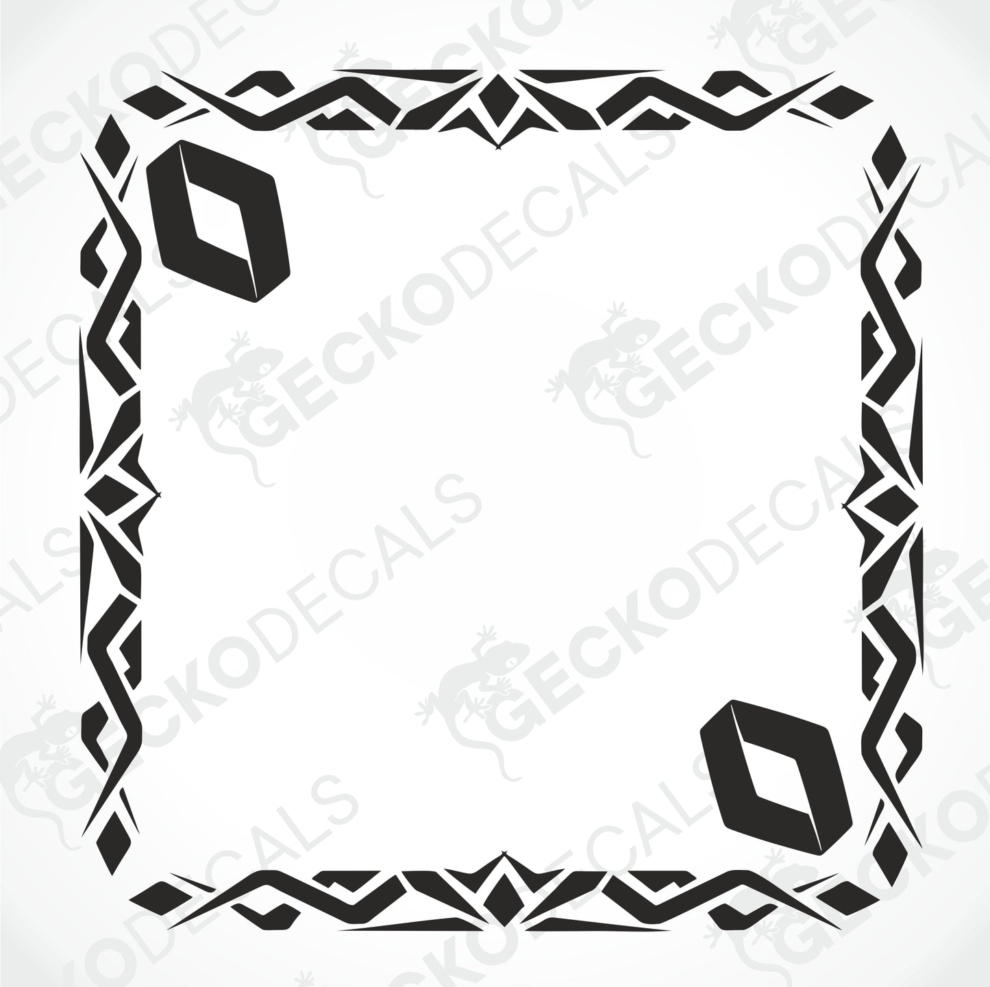 RENAULT TRIBAL SIDE WINDOW DECALS