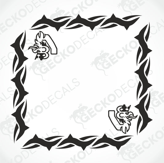 SCANIA V8 SIDE WINDOW DECALS