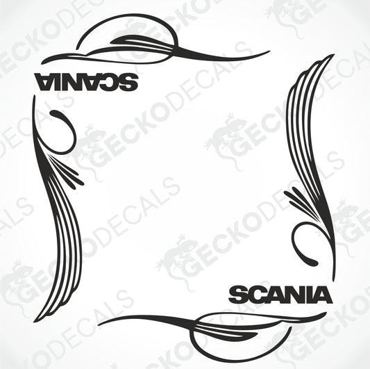 SCANIA SIDE WINDOW DECALS