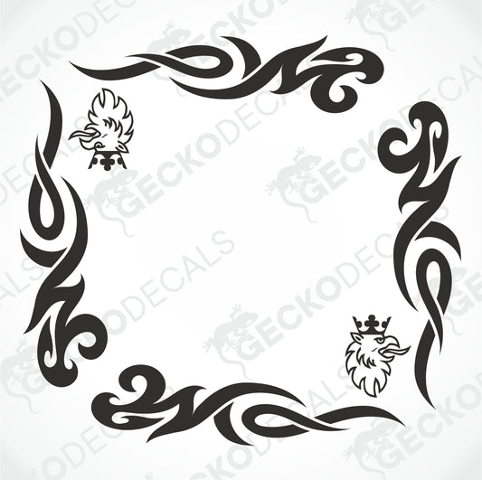 SCANIA TRIBAL SIDE WINDOW DECALS