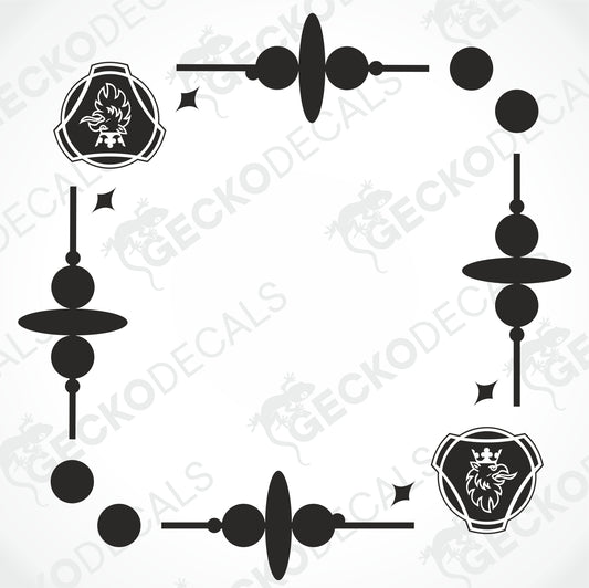 SCANIA SIDE WINDOW DECALS