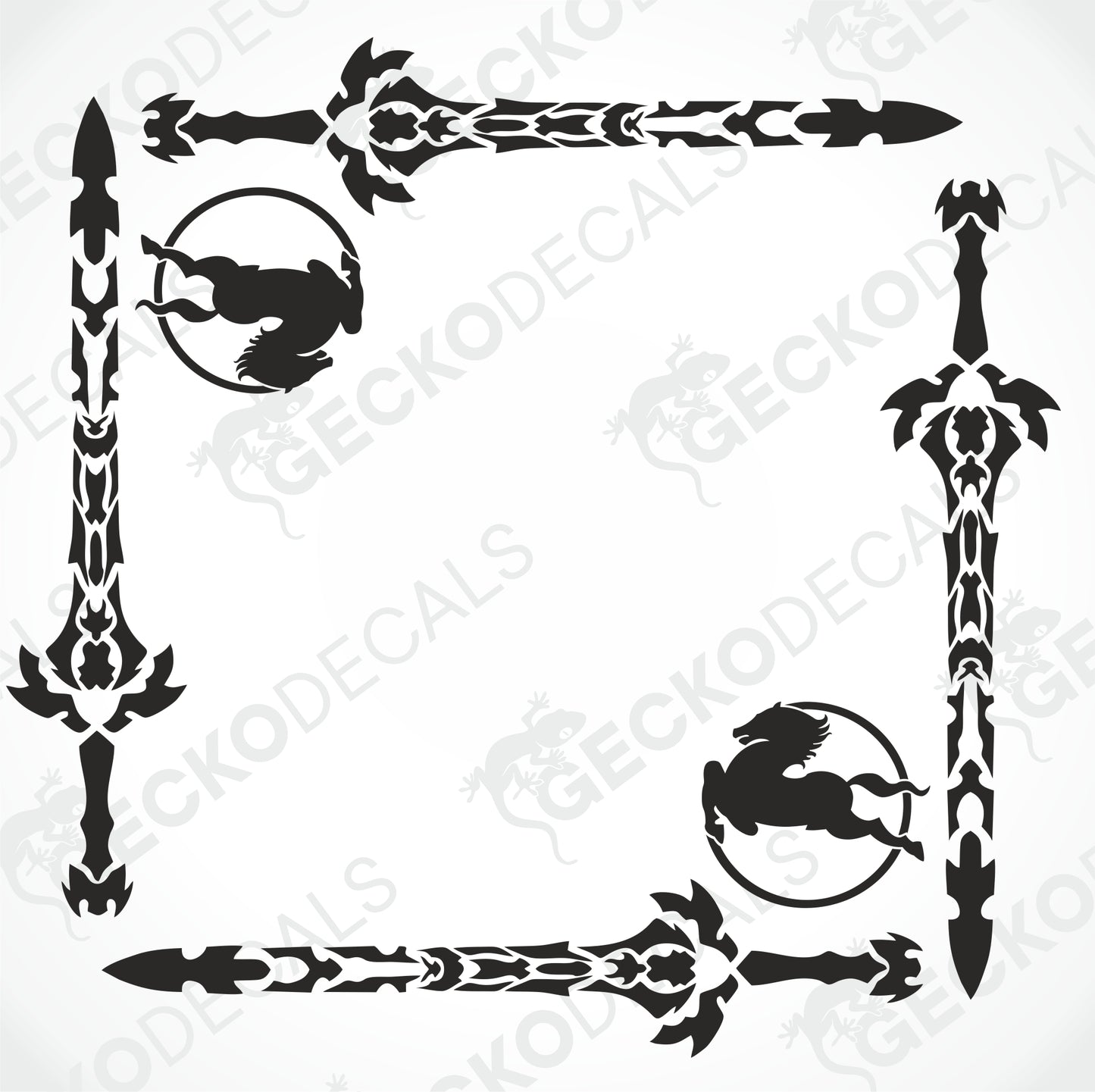 IVECO SWORDS SIDE WINDOW DECALS