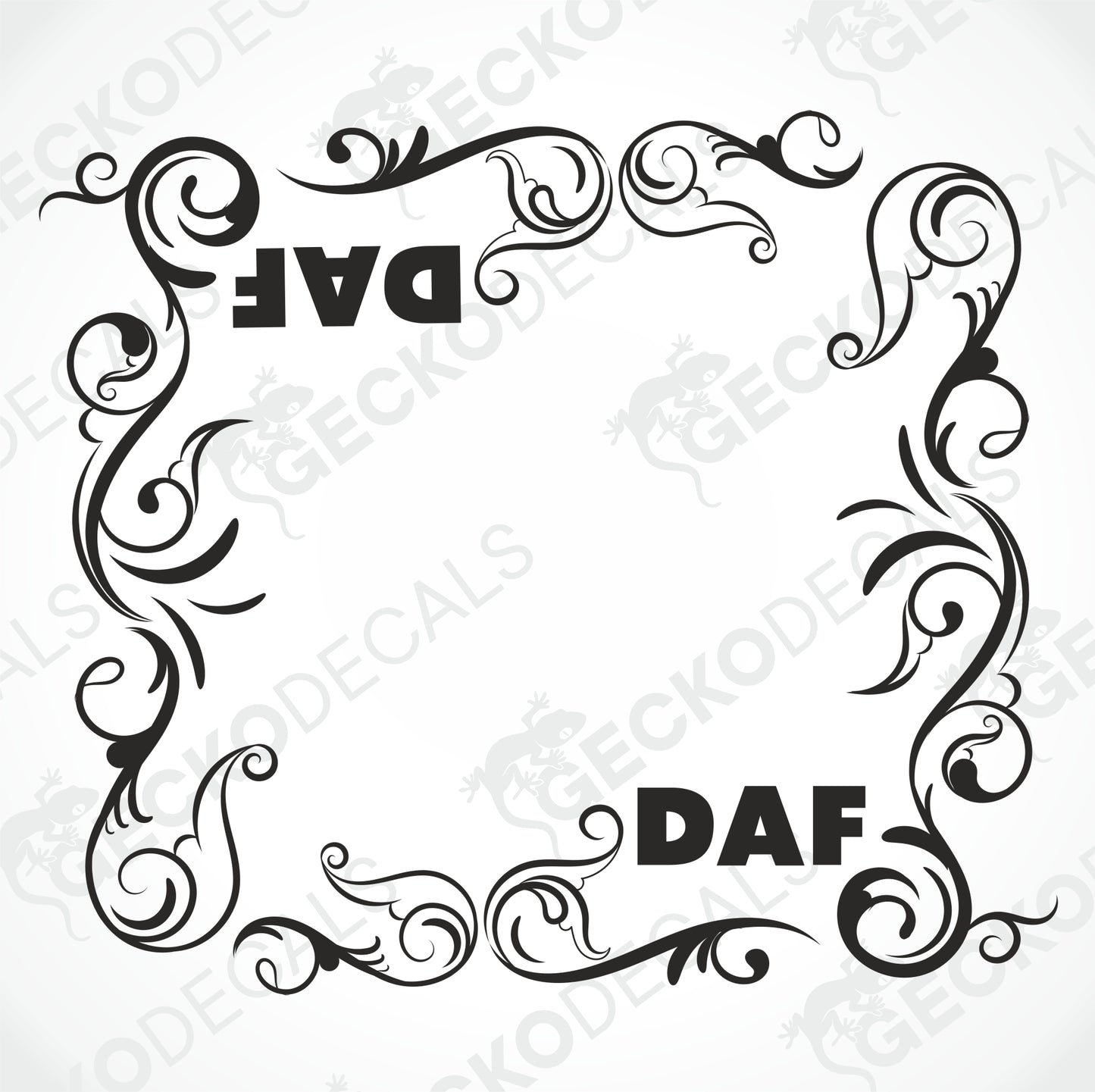 DAF TRIBAL SIDE WINDOW DECALS