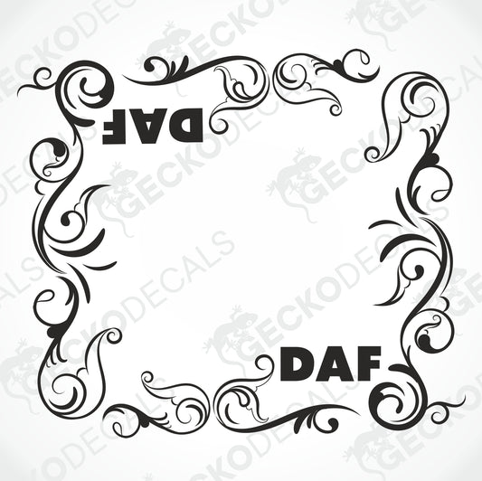 DAF TRIBAL SIDE WINDOW DECALS