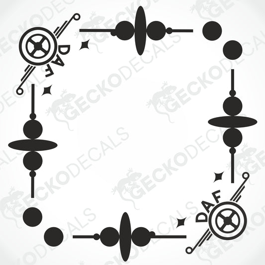 DAF SIDE WINDOW DECALS