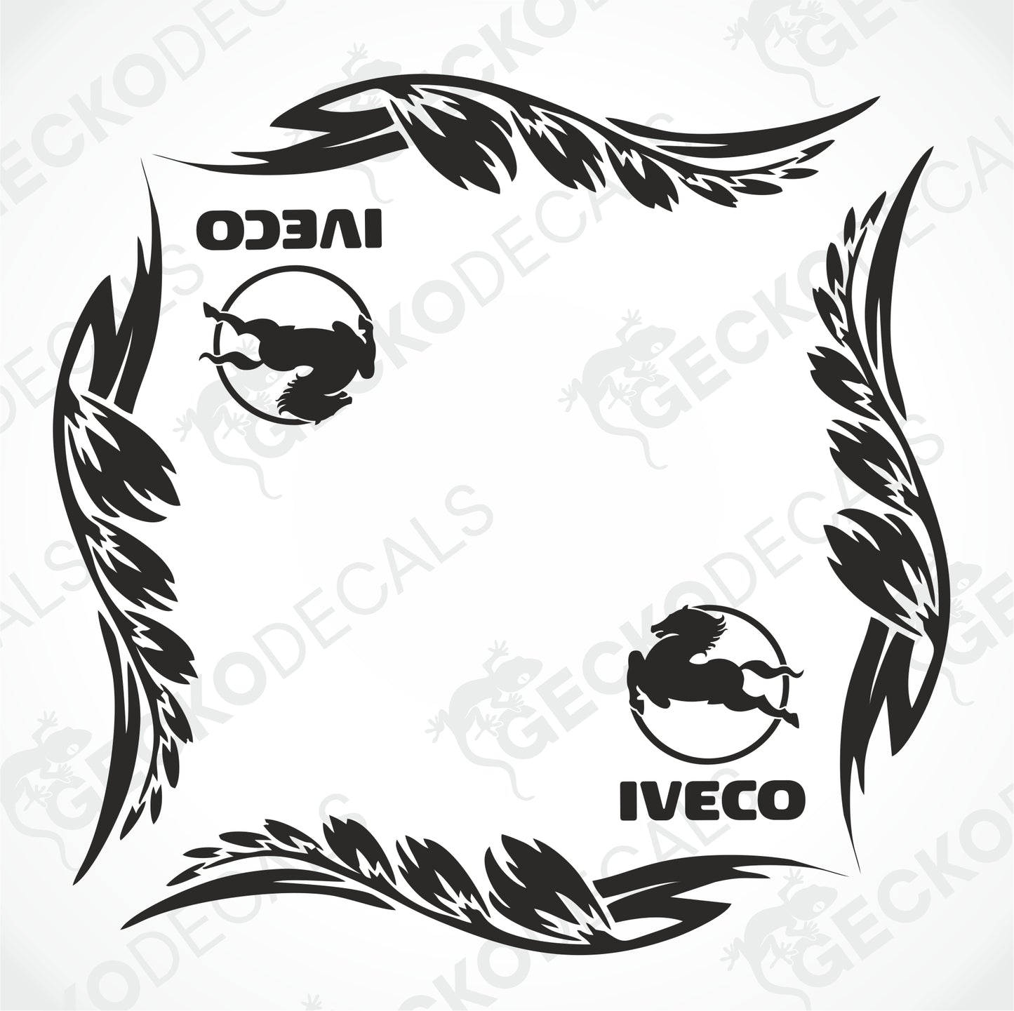 IVECO SIDE WINDOW DECALS