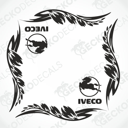 IVECO SIDE WINDOW DECALS