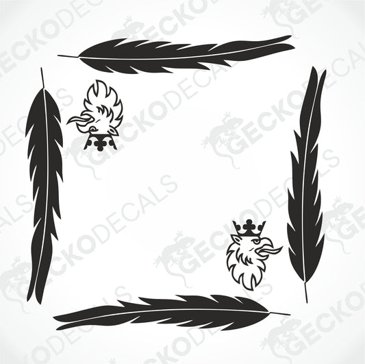 SCANIA FEATHER SIDE WINDOW DECALS