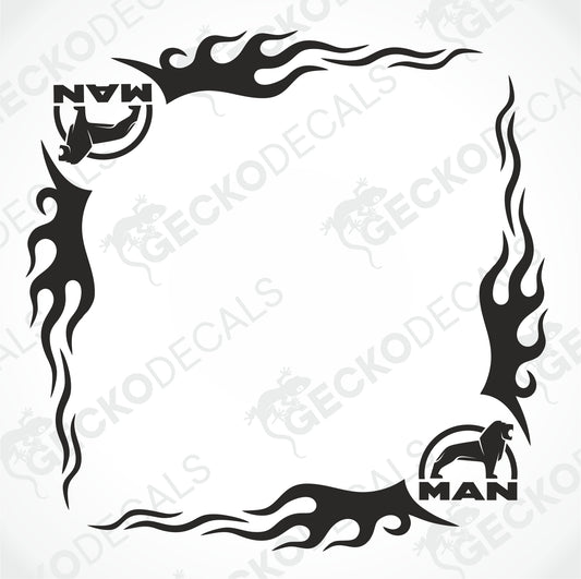 MAN TRIBAL SIDE WINDOW DECALS