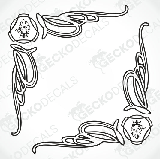 SCANIA SIDE WINDOW DECALS