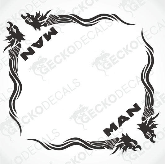 MAN EAGLE TRIBAL SIDE WINDOW DECALS