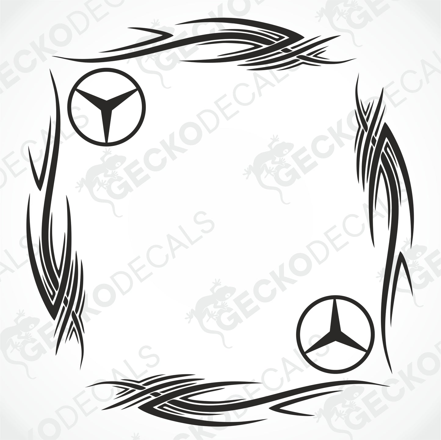 MERCEDES-BENZ TRIBALA DEKALER FÖR SIDOVENTILEN