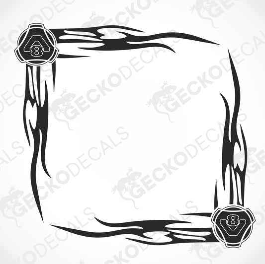 SCANIA TRIBAL V8 SIDE WINDOW DECALS