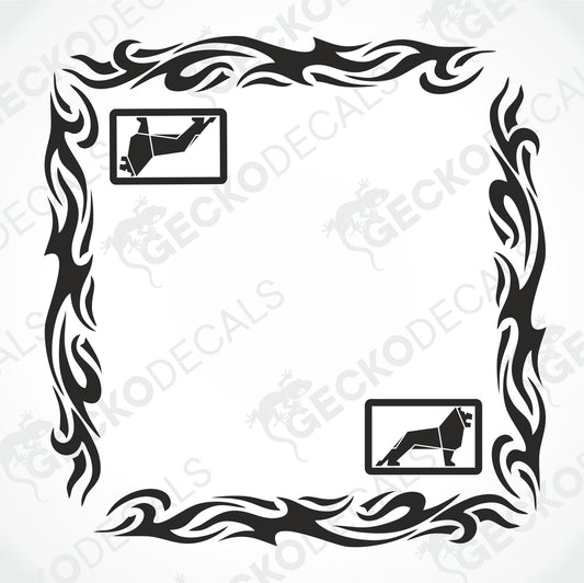 MAN TRIBAL SIDE WINDOW DECALS