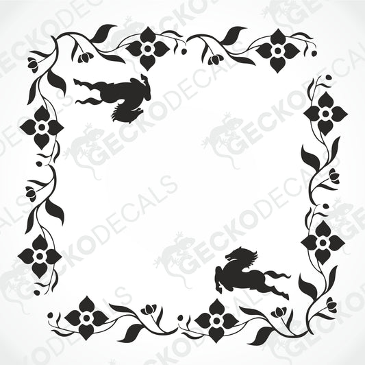 IVECO FLORAL SIDE WINDOW DECALS
