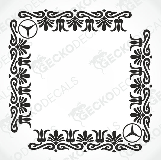 MERCEDES-BENZ SIDE WINDOW DECALS