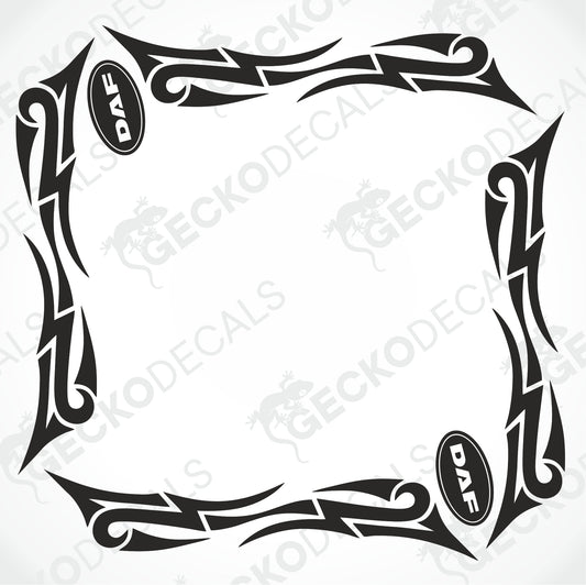 DAF TRIBAL SIDE WINDOW DECALS