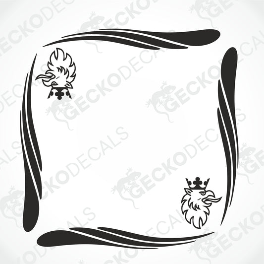 SCANIA TRIBAL SIDE WINDOW DECALS