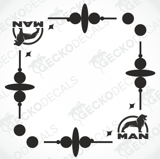 MAN SIDE WINDOW DECALS