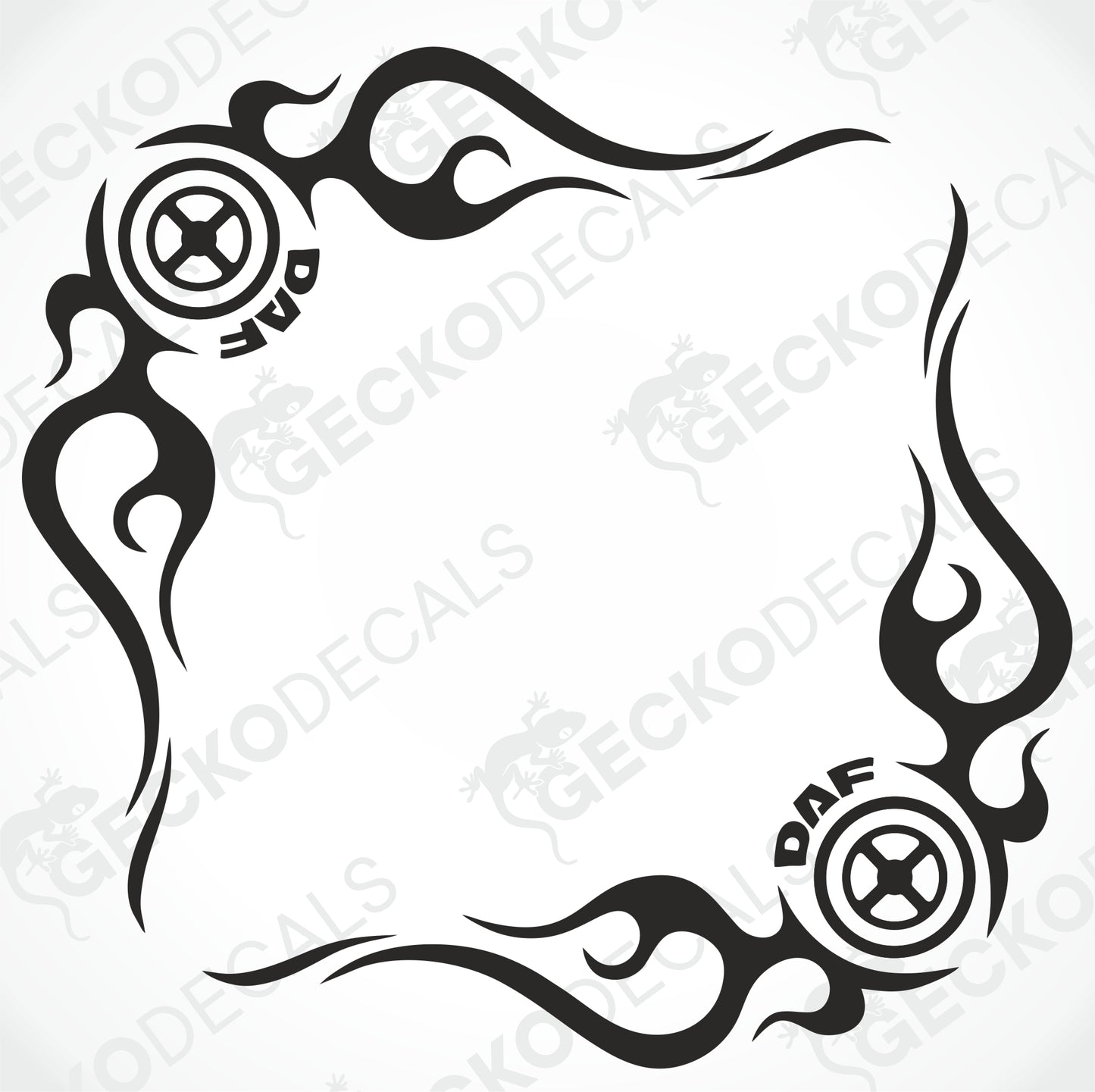DAF TRIBAL SIDE WINDOW DECALS