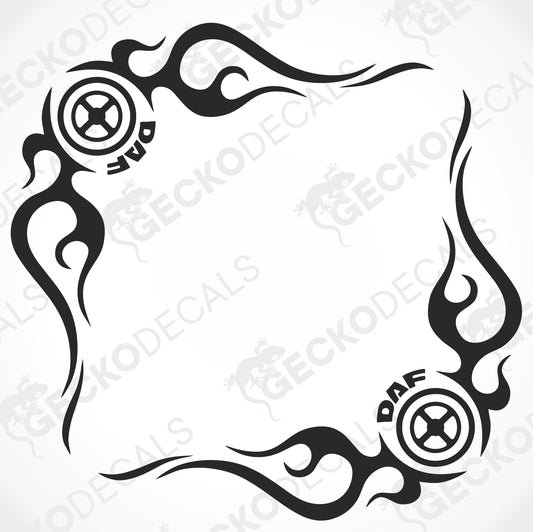 DAF TRIBAL SIDE WINDOW DECALS
