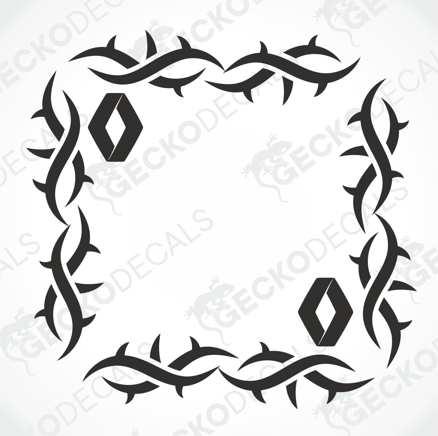 RENAULT TRIBAL SIDE WINDOW DECALS