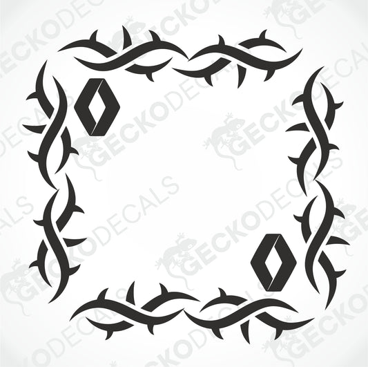 RENAULT TRIBAL SIDE WINDOW DECALS