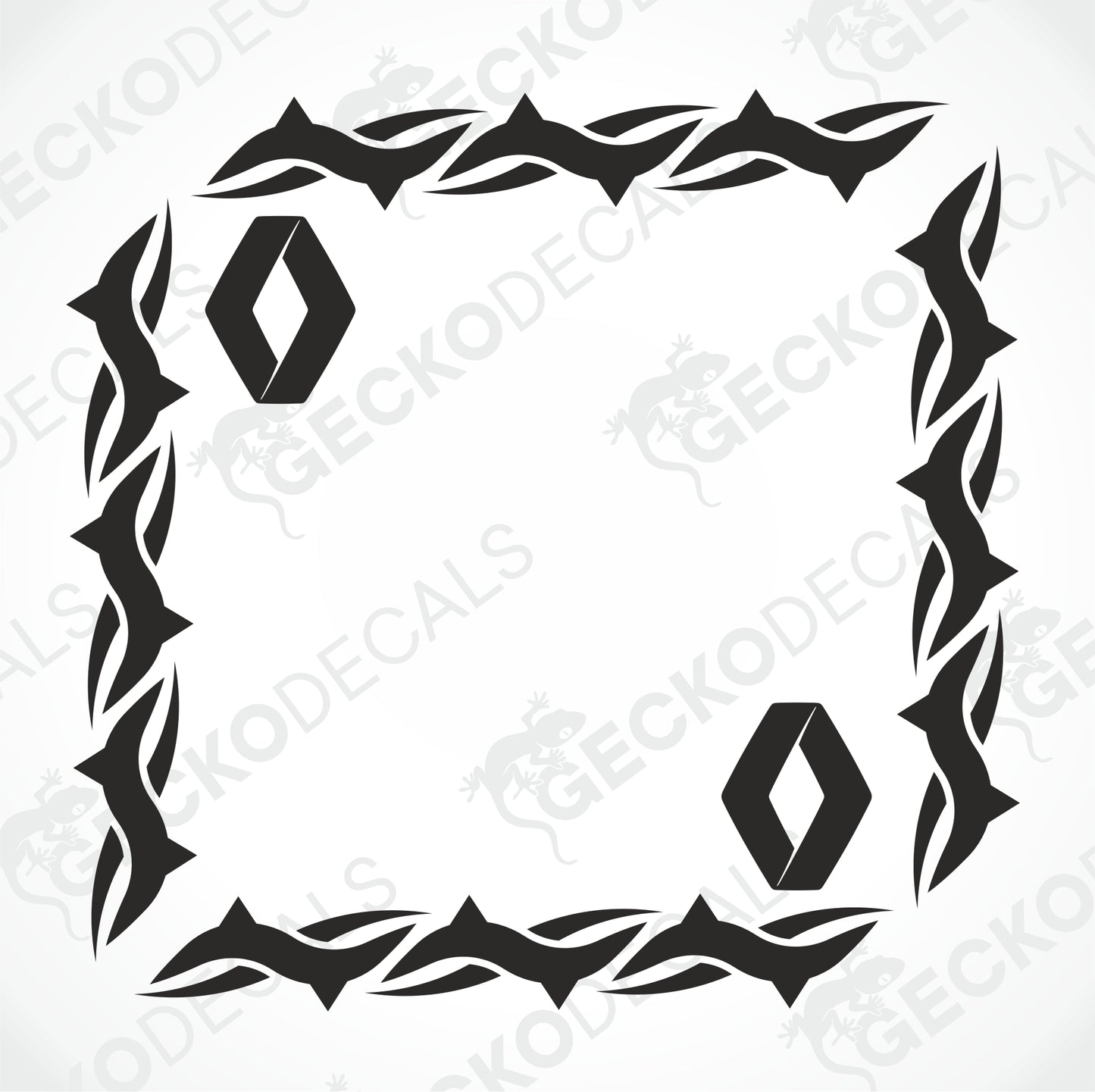 RENAULT TRIBAL SIDE WINDOW DECALS