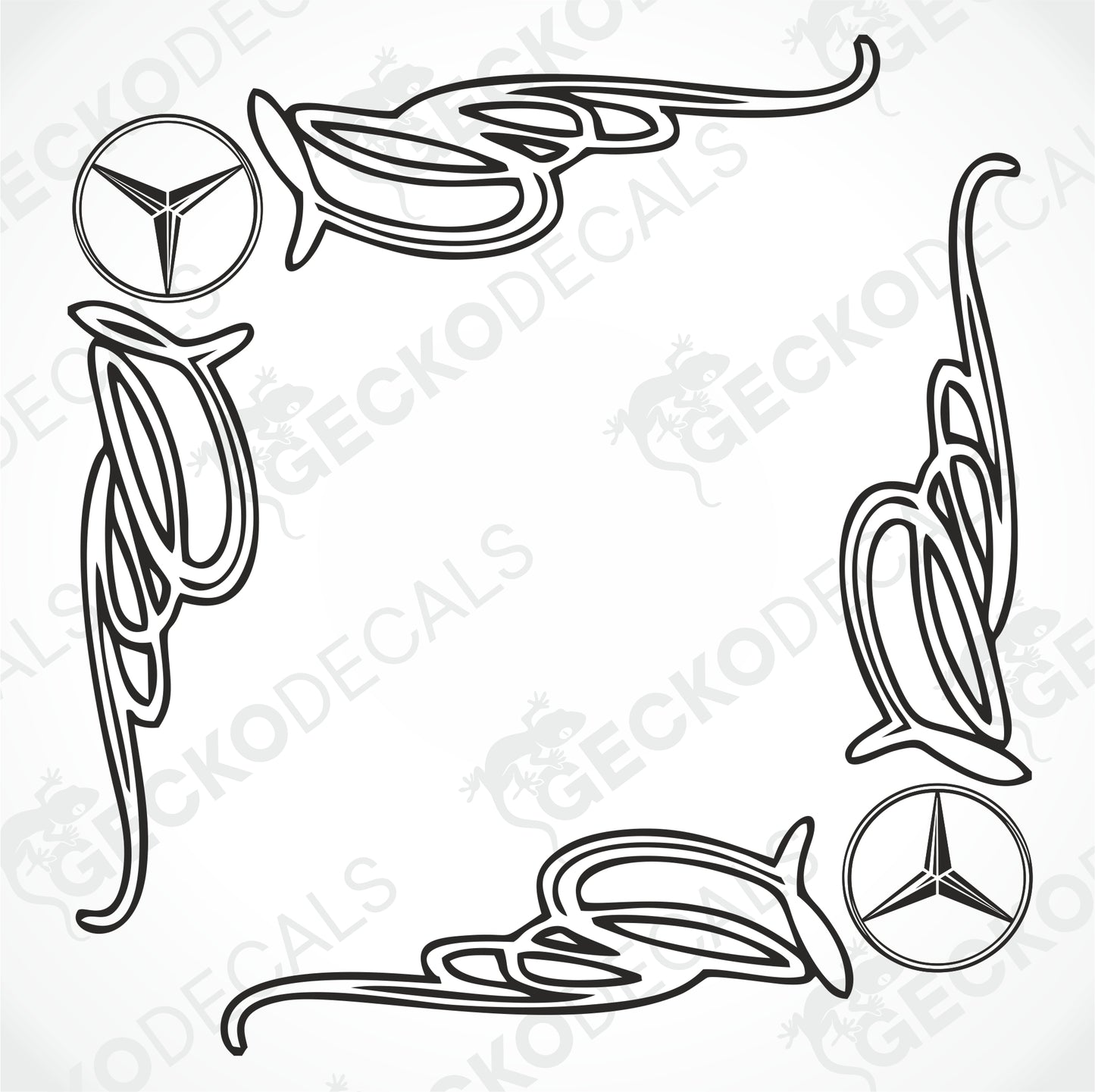 MERCEDES-BENZ DEKALER FÖR SIDOFRUTA