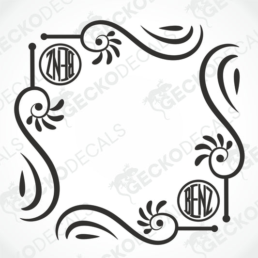 BENZ SIDE WINDOW DECALS
