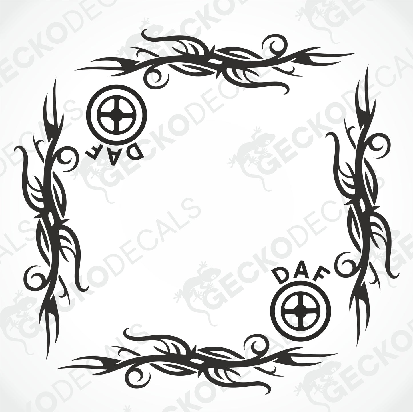 DAF TRIBAL SIDE WINDOW DECALS
