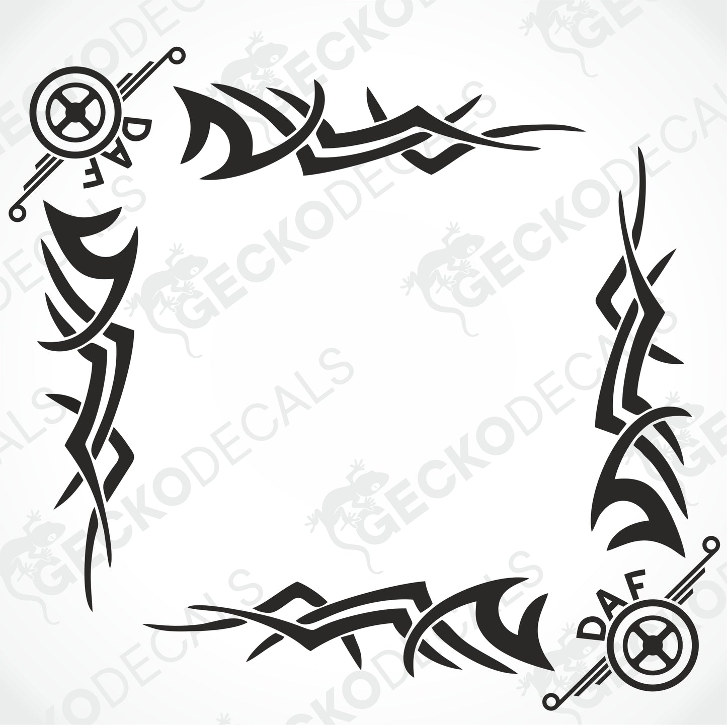 DAF TRIBAL SIDE WINDOW DECALS
