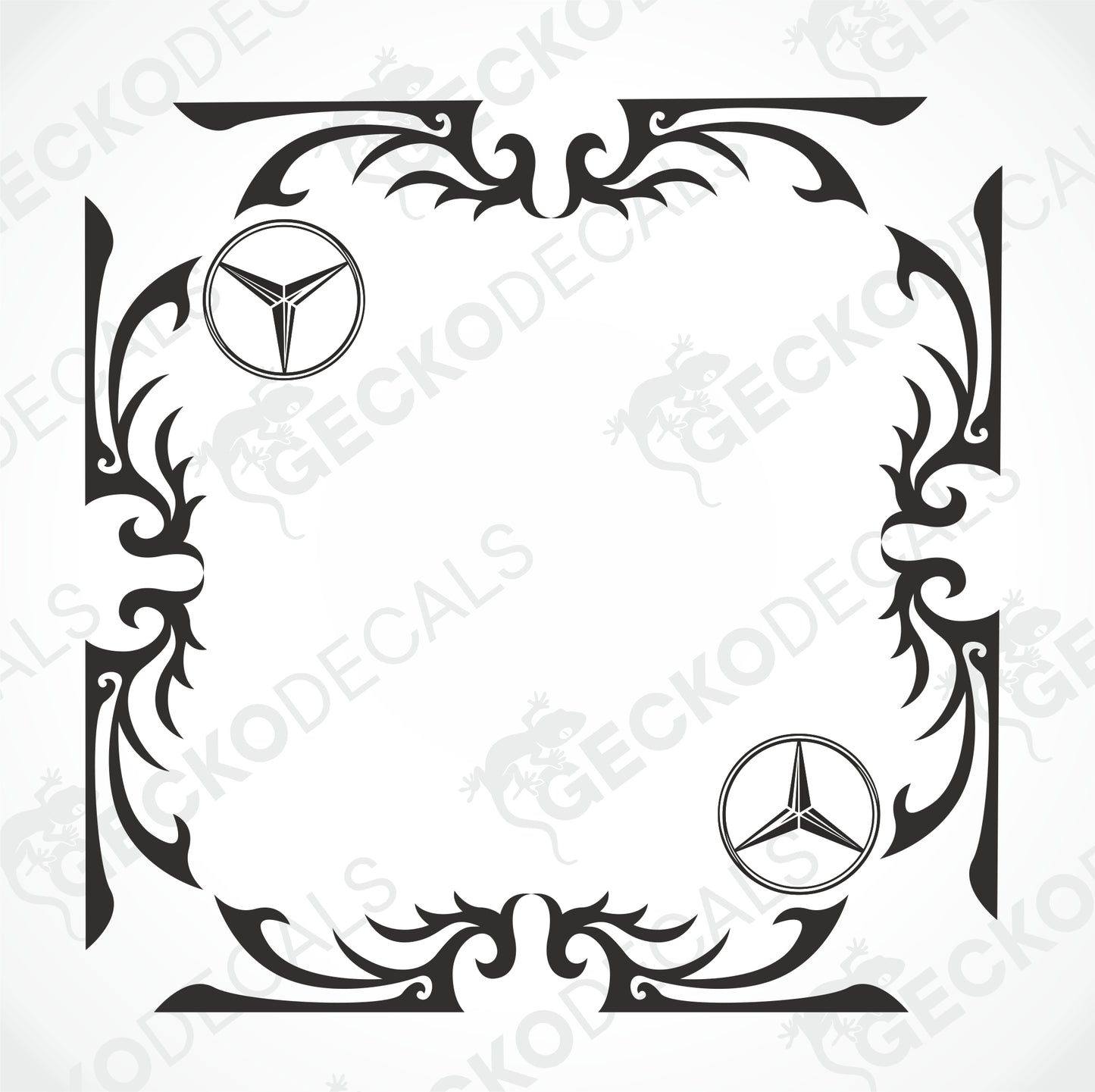 MERCEDES-BENZ SIDE WINDOW DECALS