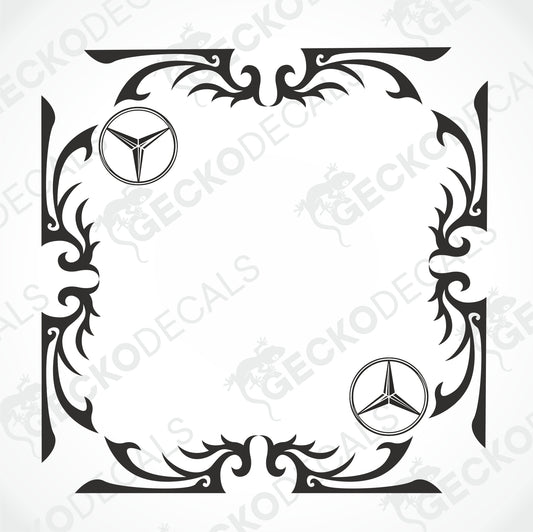 MERCEDES-BENZ SIDE WINDOW DECALS