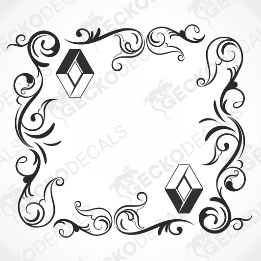 RENAULT SIDE WINDOW DECALS