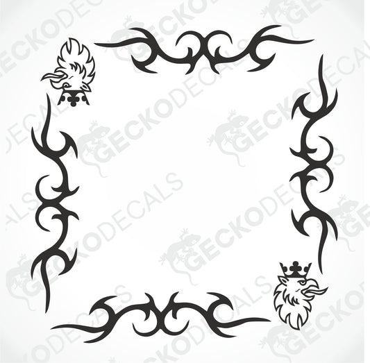 SCANIA TRIBAL SIDE WINDOW DECALS