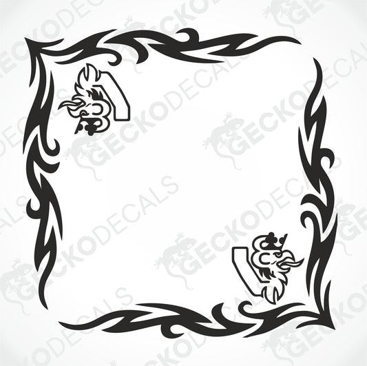 SCANIA V8 SIDE WINDOW DECALS