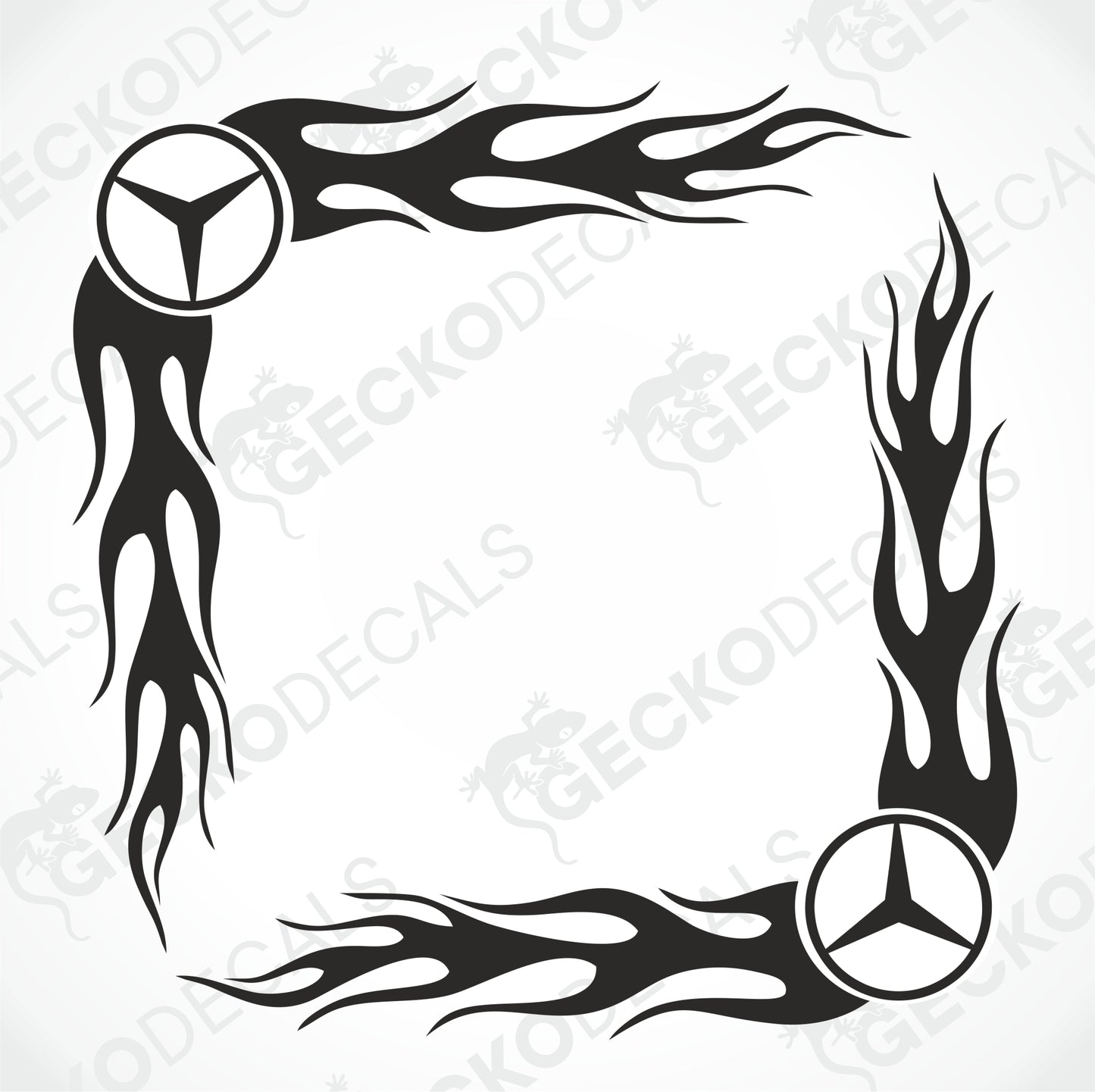 MERCEDES-BENZ TRIBAL SIDE WINDOW DECALS