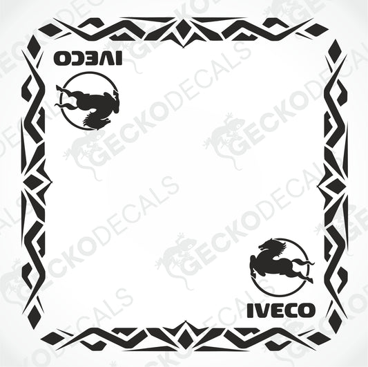 IVECO SIDE WINDOW DECALS