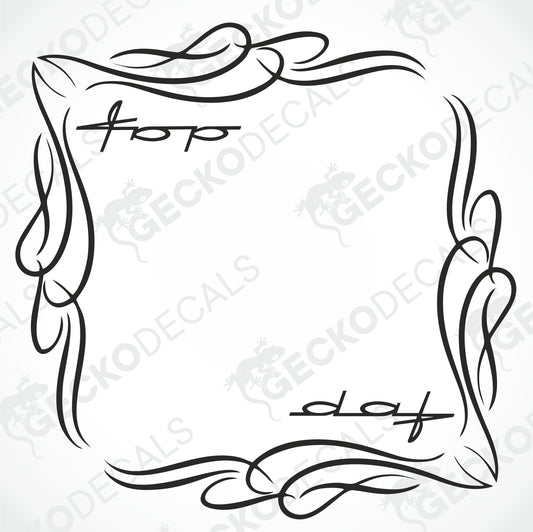 DAF SIDE WINDOW DECALS