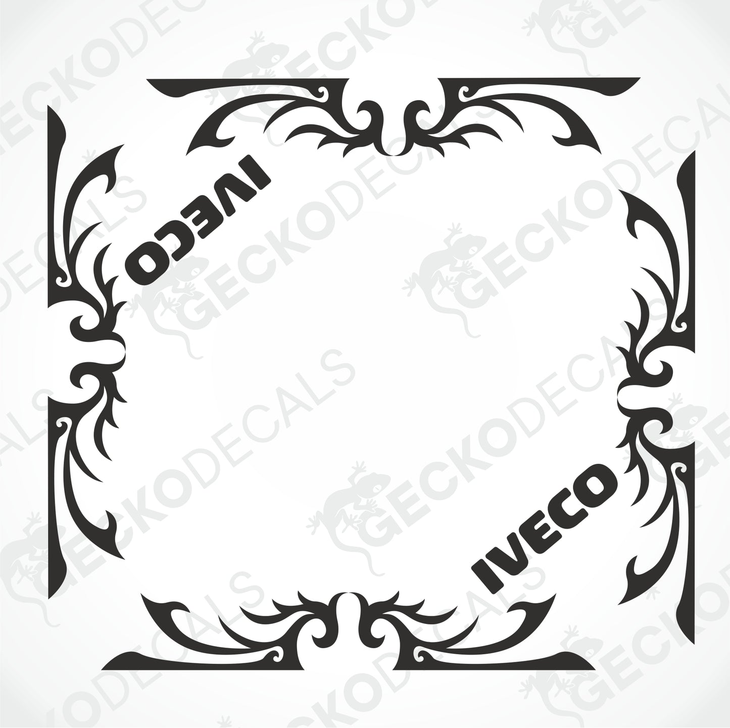 IVECO SIDE WINDOW DECALS