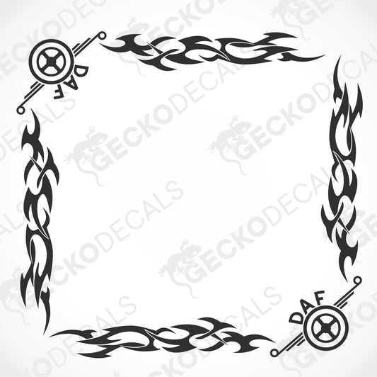 DAF TRIBAL SIDE WINDOW DECALS