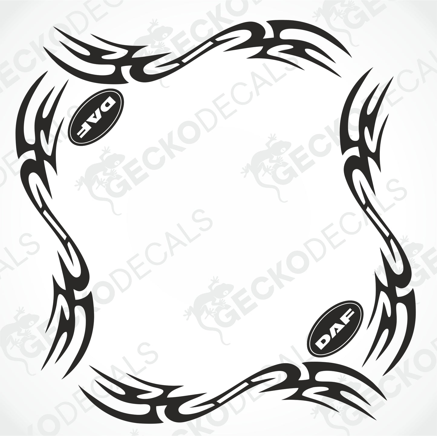 DAF TRIBAL SIDE WINDOW DECALS