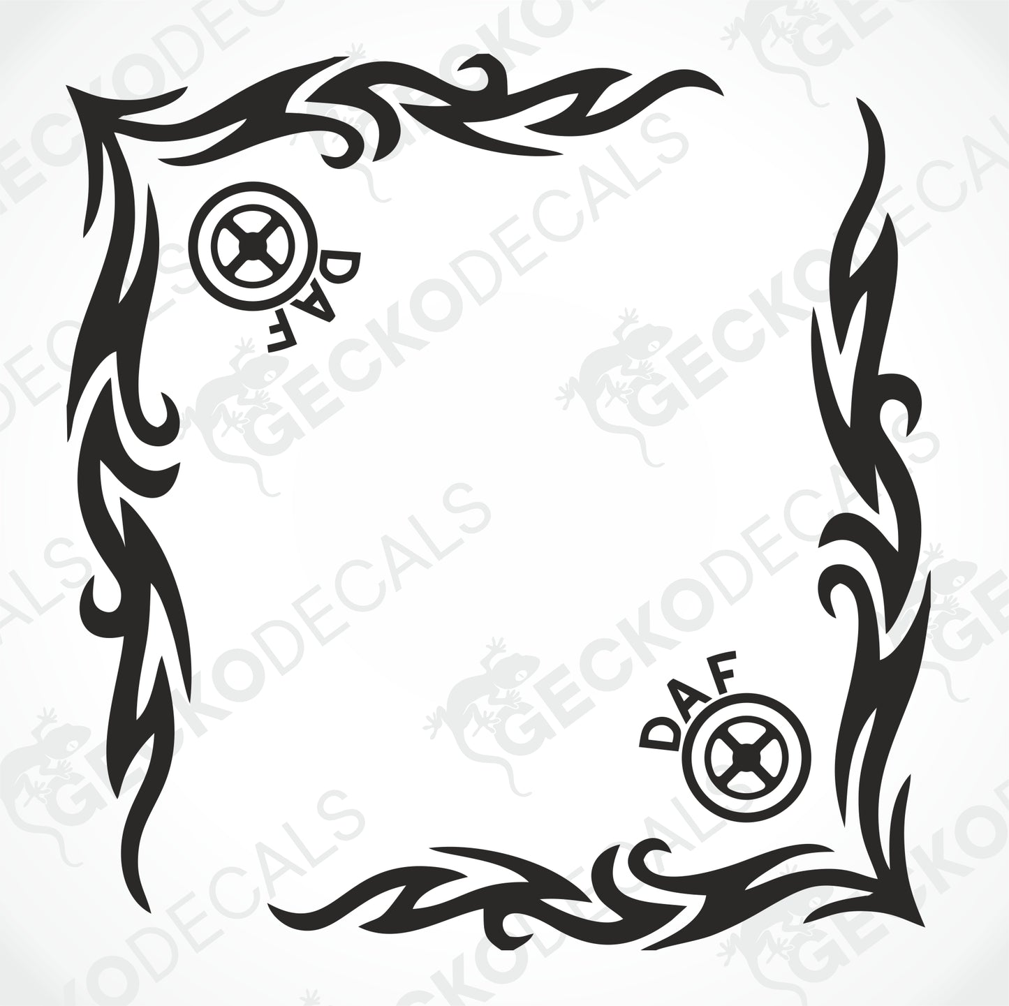 DAF TRIBAL SIDE WINDOW DECALS
