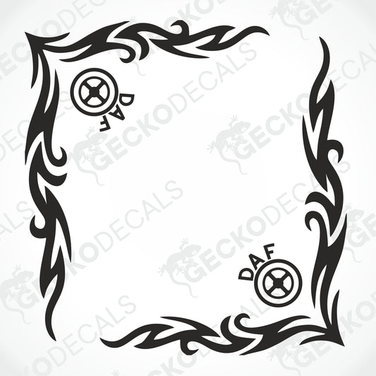 DAF TRIBAL SIDE WINDOW DECALS