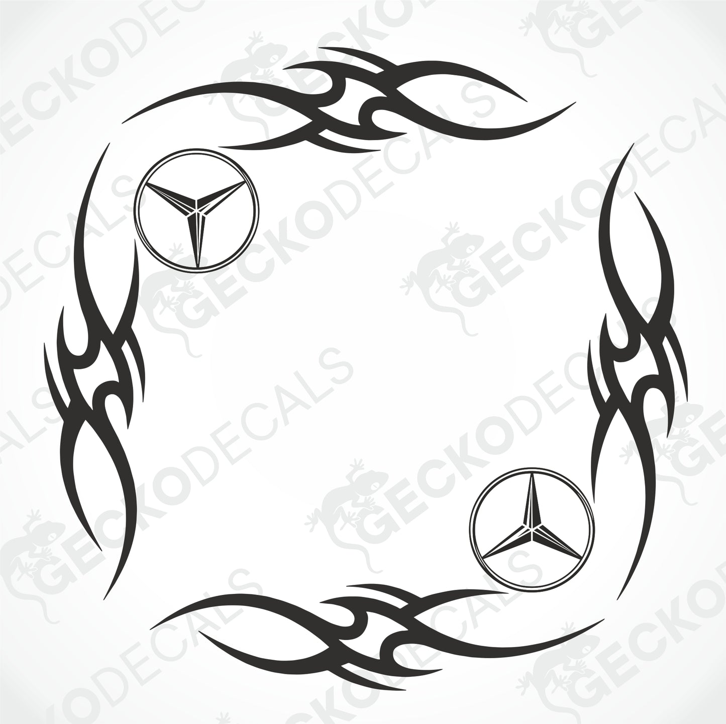 MERCEDES-BENZ TRIBAL SIDE WINDOW DECALS