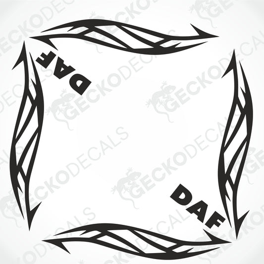 DAF TRIBAL SIDE WINDOW DECALS
