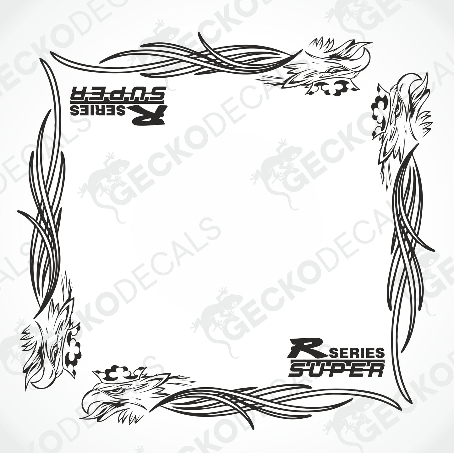 SCANIA GRIFFIN SUPER R SERIES TRIBAL SIDE WINDOW DECALS